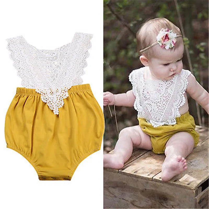 الوليد فتيات صغيرات يتدربن على المشي القطن رومبير عارية الذراعين الأصفر بذلة الملابس الجوف الدانتيل خليط الطفل ملابس وتتسابق 0-24 M الوليد فتيات صغيرات يتدربن على المشي القطن رومبير عارية الذراعين الأصفر بذلة الملابس الجوف الدانتيل خليط الطفل ملابس وتتسابق 0-24 M