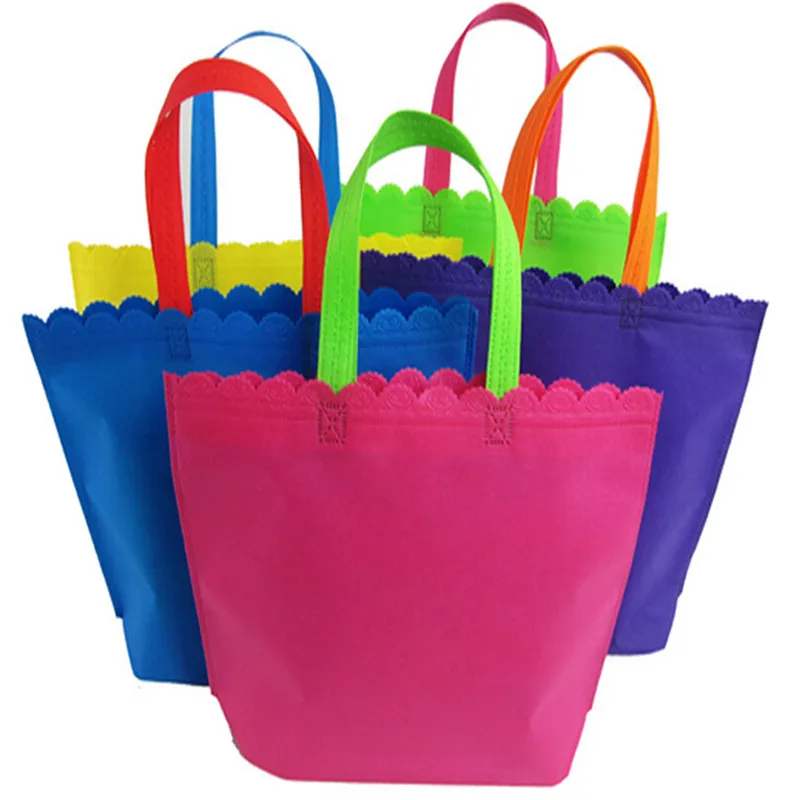 

2019 New Design 500pcs/lot Reusable Non Woven Grocery Bag Recycling Shopping Bag Free Shipping for Gifts Trade Show Daily Use