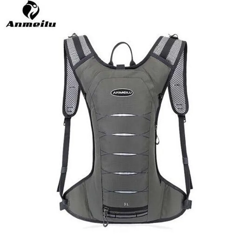 ANMEILU Men Women 3L Running Bag Outdoor Camping Sports Bag Ultralight Running Marathon Trail Backpack Rucksack Outdoot Bag