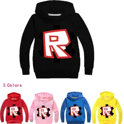 2018 Roblox/футболки для девочек и мальчиков, свитер, красный костюм Noze Day, детская спортивная рубашка, детские толстовки с капюшоном, футболка с