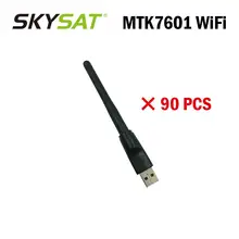 [90 шт.] MT 7601 USB WiFi Dongle 150 Мбит/с 2,4 ГГц USB2.0 Вращающийся беспроводной USB WiFi адаптер