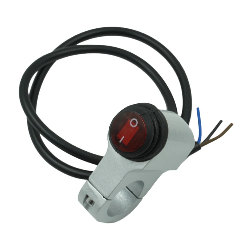 Interruptor de Montagem de Guidão de Motocicleta Interruptor de Montagem de Farol Botão do Botão Luz de Freio 12v à Prova Névoa D'água 22mm 7 - 8 11 Automóveis e motos