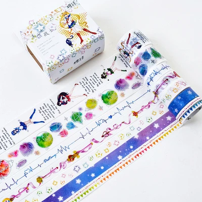 Сейлор Мун декоративная васи лента клейкая лента Набор DIY Скрапбукинг наклейка этикетка ремесло маскирующая лента - Цвет: Sailor Moon