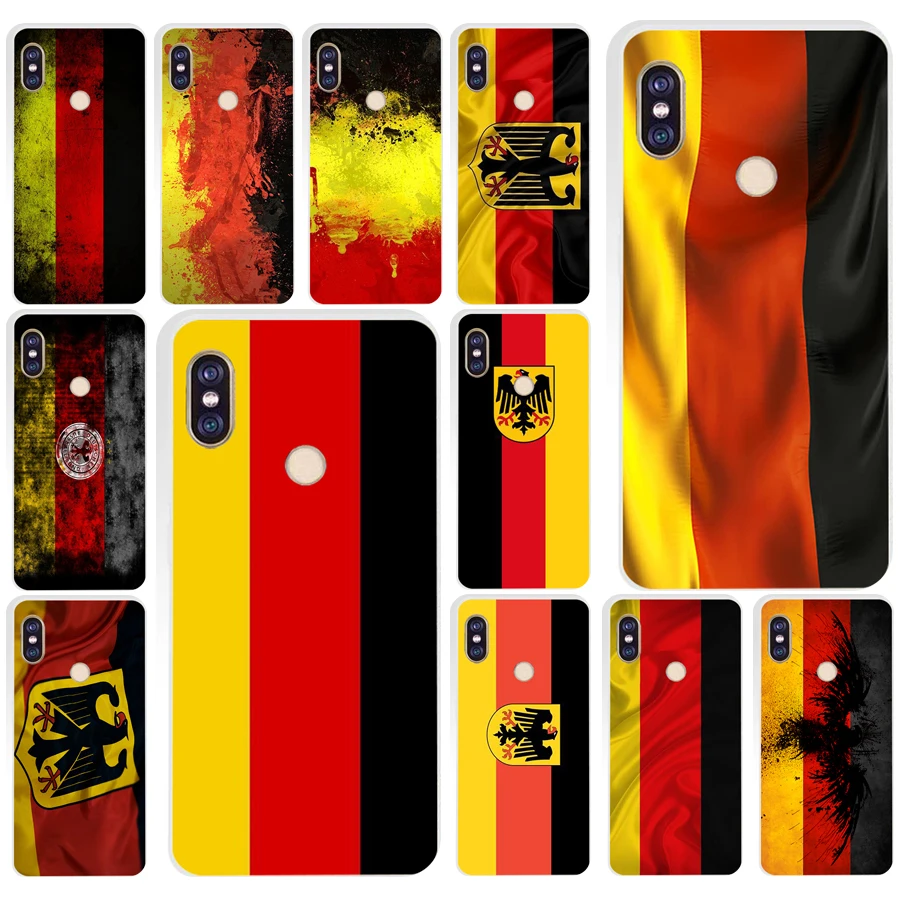 

230AQ German Flag Germany Deutsch Flagge Soft Silicone Tpu Cover phone Case for xiaomi redmi 6 pro note 6 pro 5 plus 4 4x mi 8
