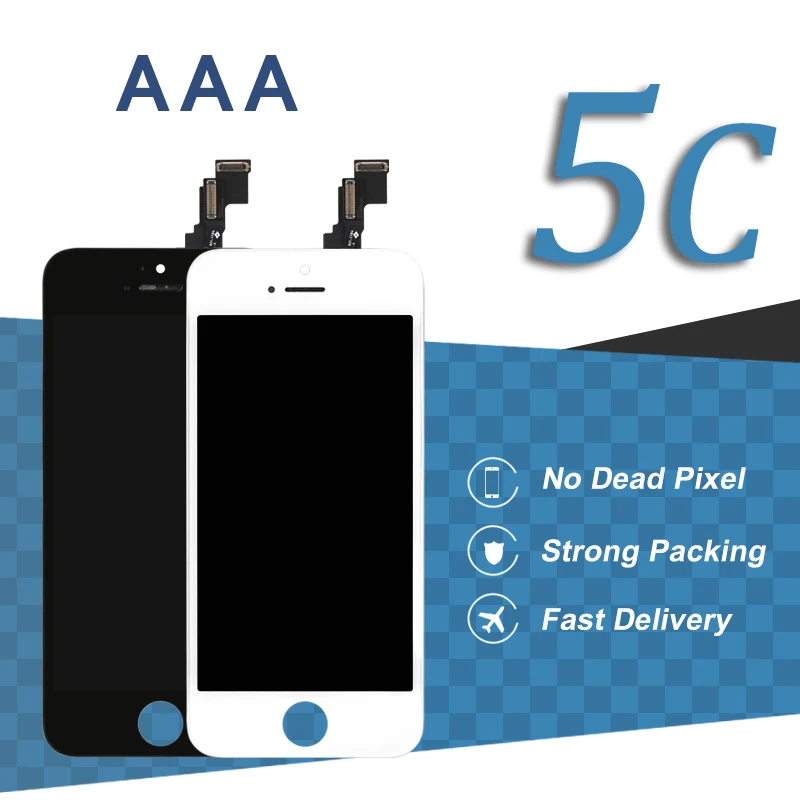 30 шт. для iPhone 5C ЖК-дисплей Экран AAA 4 ''черный Дисплей без битых пикселей