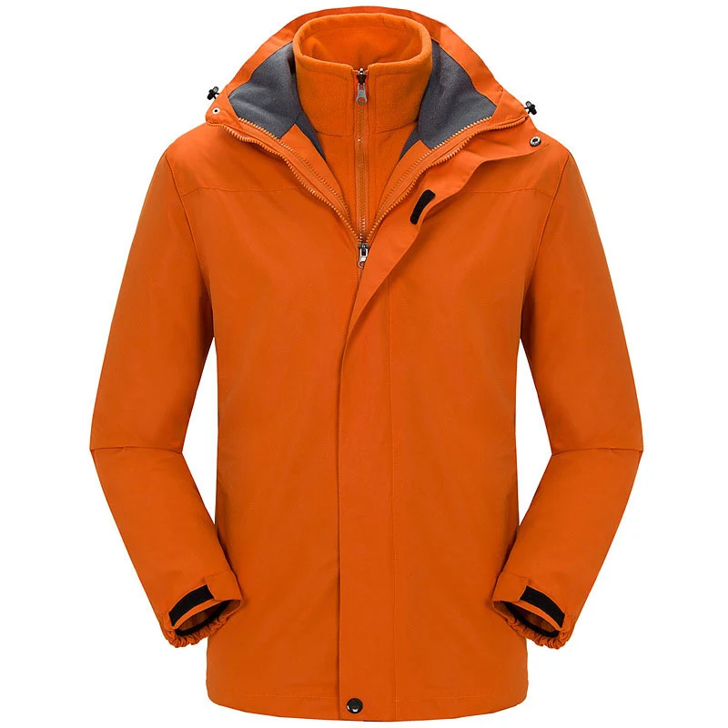 Men Women Winter Inner Fleece Waterproof Jacket 3 In 1 Male Female Outdoor Sport Warm Coat Hiking Skiing Trekking Cycling Jacket - Color: men color 05