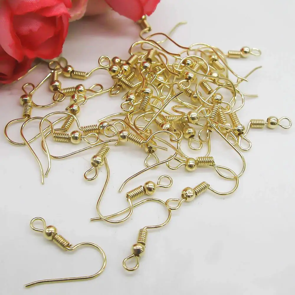 

1000 pcs Bronze Silver Gold Jewelry Findings Earrings Clasps Hooks Fittings DIY Jewelry Making Hook Drop earrings Accessories