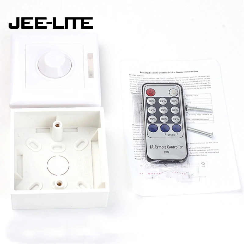 

AC 110V-230V Intelligent Dimming Controller Digital Brightness Control 14 Buttons Dimmers IR Remote Controller