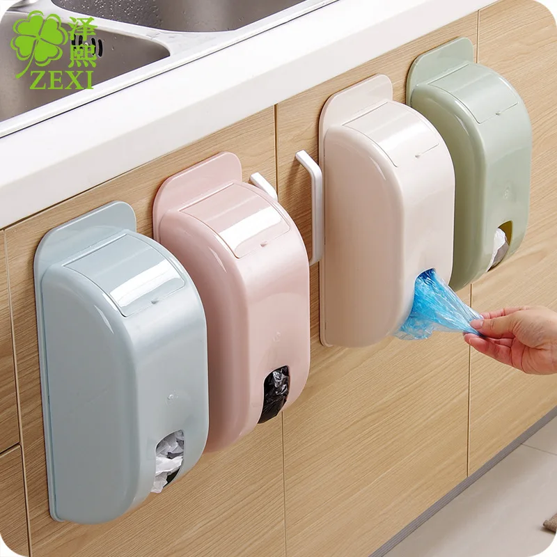 

Home Creative 4 Color Garbage Bags Storage Rack Storage Box Kitchen Bedroom Bathroom Garbage Bags Storage Holder Organizer Case