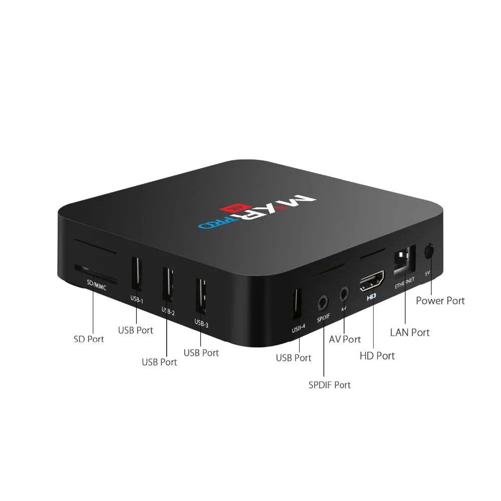 Приставка Смарт ТВ MXR PRO Android 9 0 четырехъядерный процессор RK3318 4 ГБ/32 ГБ 4K HDR 3D 2 4G/5G