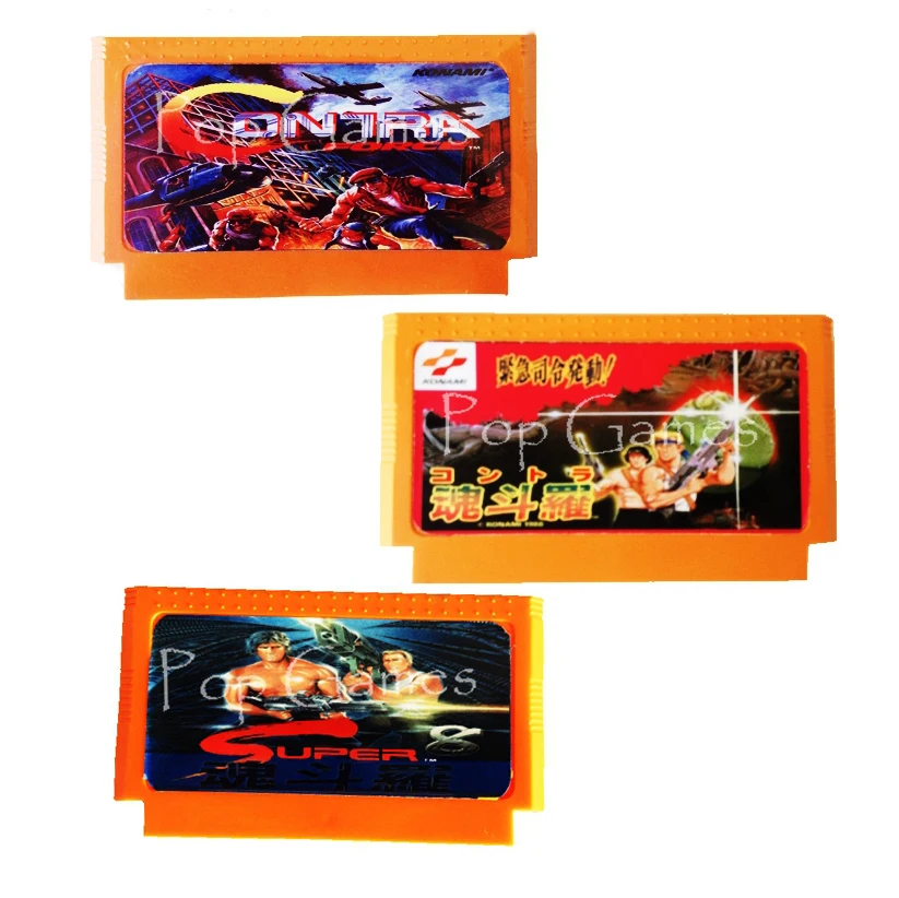 

Contra Force Super Contra 8 60 Pins Game Cartridge for 8 Bit Game Console Drop Shipping
