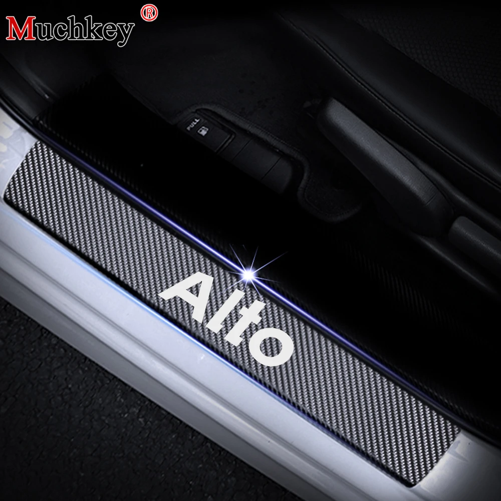 4D углеродного волокна виниловые декоративные наклейки для Suzuki Alto накладки на