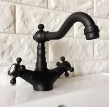 Cheap Black Oil Rubbed Brass Dual Cross Handles One Hole Bathroom Kitchen Basin Sink Faucet Mixer Tap Swivel Spout Deck Mounted mnf348 Cheap Black Oil Rubbed Brass Dual Cross Handles One Hole Bathroom Kitchen Basin Sink Faucet Mixer Tap Swivel Spout Deck Mounted mnf348