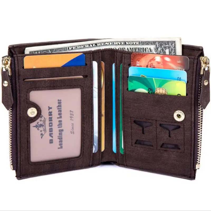 Double Zipper Coin Bag Short Type Men Wallets Money Male Small Purses Coin Card Pocket Pouch Holder Fashion Clutch Wallets Bags Double Zipper Coin Bag Short Type Men Wallets Money Male Small Purses Coin Card Pocket Pouch Holder Fashion Clutch Wallets Bags
