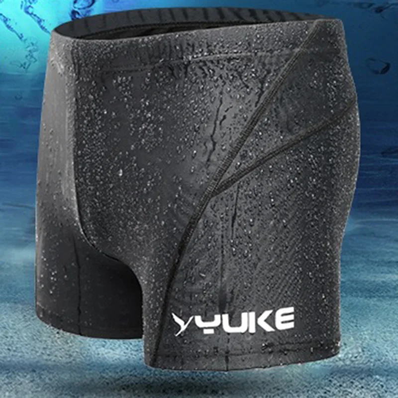 

2018 Summer Elastic Men Swimming Trunks Breathable Square Leg Swimsuit Men's Trunks Push Up Quick Dry Compression Boxer Shorts