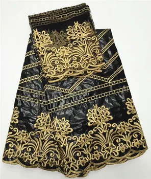 

5+2 yards embroidered bazin riche getzner with tulle lace bazin getzner African Bazin fabric for women dress