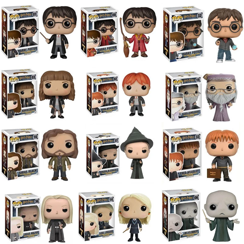 

Funko POP Harri Potter Snape Luna Dobby Hermione Rubeus Action Figure Model Pvc Collection Toys for Chlidren Christmas Gifts