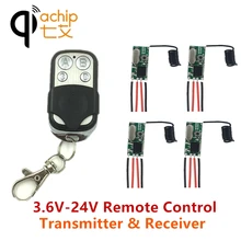 QIACHIP 433 МГц переключатель дистанционного управления DC 5 в 12 В мини светодиодный светильник реле приемника с передатчиком дистанционного управления Умный дом