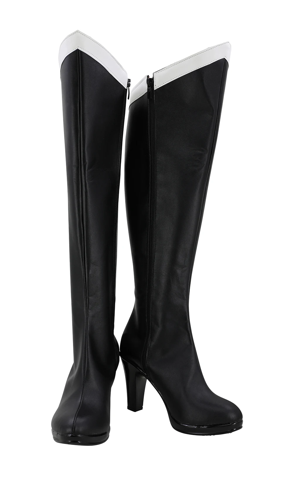 Sailor Moon Meiou Setsuna Cosplay Boots Black Shoes High Heel Custom Made (2)