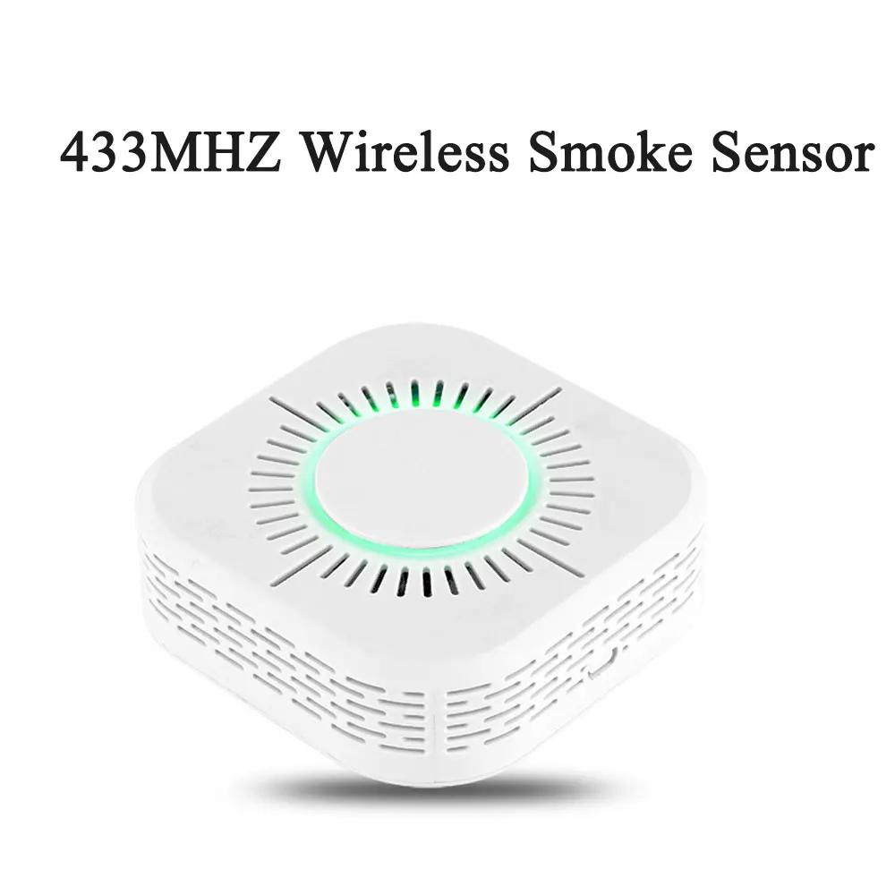Best 433MHz Wireless Smoke Detector Fire Security Alarm Protection Smart Sensor for Smart Home Automation Works with RF Bridge