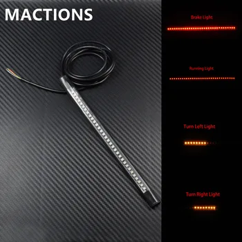 

Flexible 32 LED Light Strip Tail Turn Signal Brake Light Running Lamp For Harley Motorcycle Light Accessories