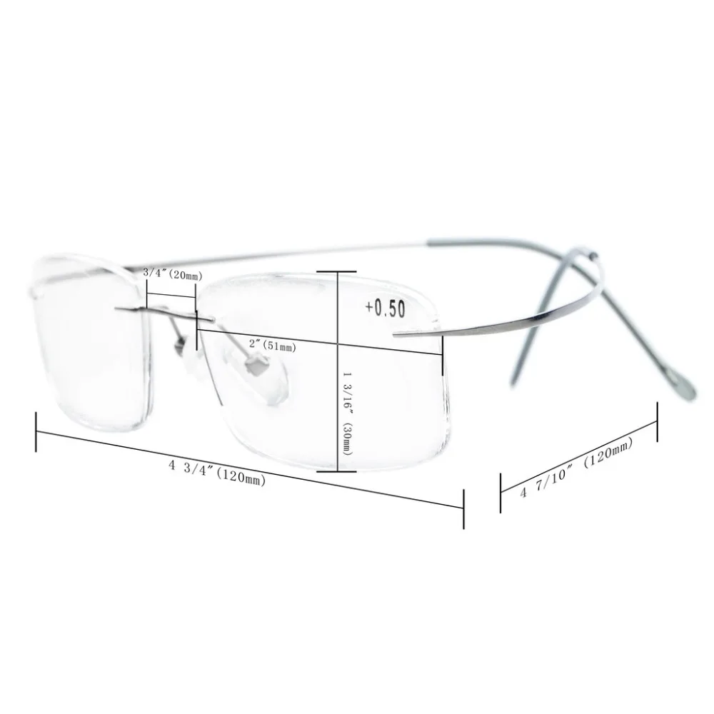 R1508 серые линзы титановая оправа солнцезащитные очки для чтения солнцезащитные очки для женщин и мужчин+ 0,50-+ 3,00
