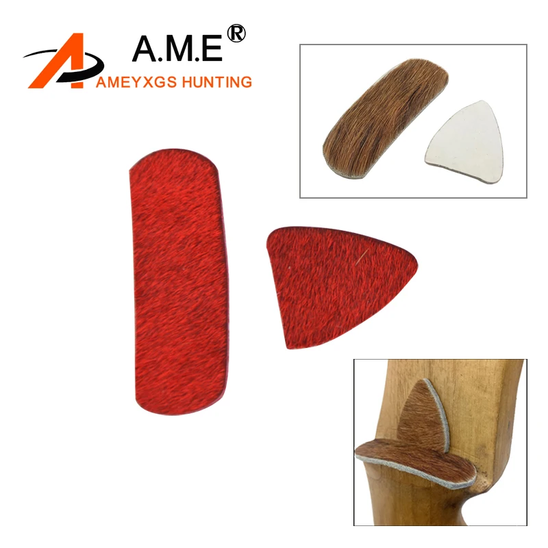 

1Pairs Archery Leather Arrow Rest Plate Adhesive Stick On Arrow Rest for Traditional Recurve Longbow Right Left Hand a@