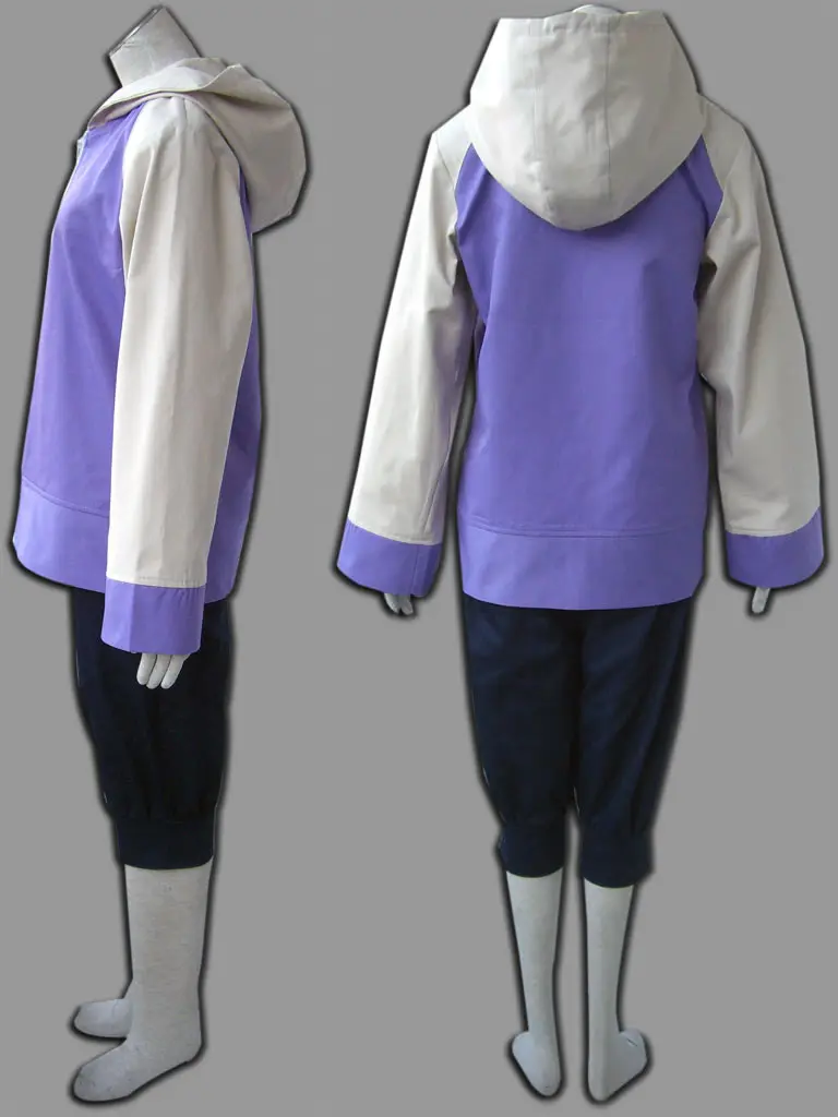 Anime Naruto Shippuden Hinata Hyuga 2 Generation Full Set Combo Cosplay Costume Sportswear NARUTO Sweatshirts and Pants+Wig