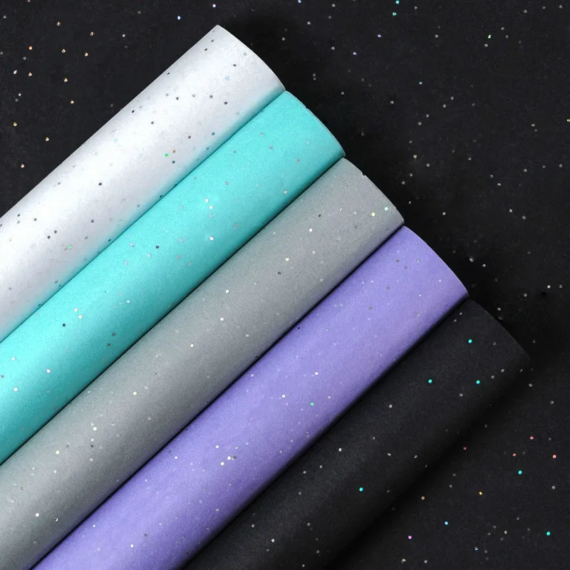 

Silver Sequins Tissue Paper Sydney Paper Starry Gift Package Paper Korean Flower Wrapping Paper Bouquet Packaging Material