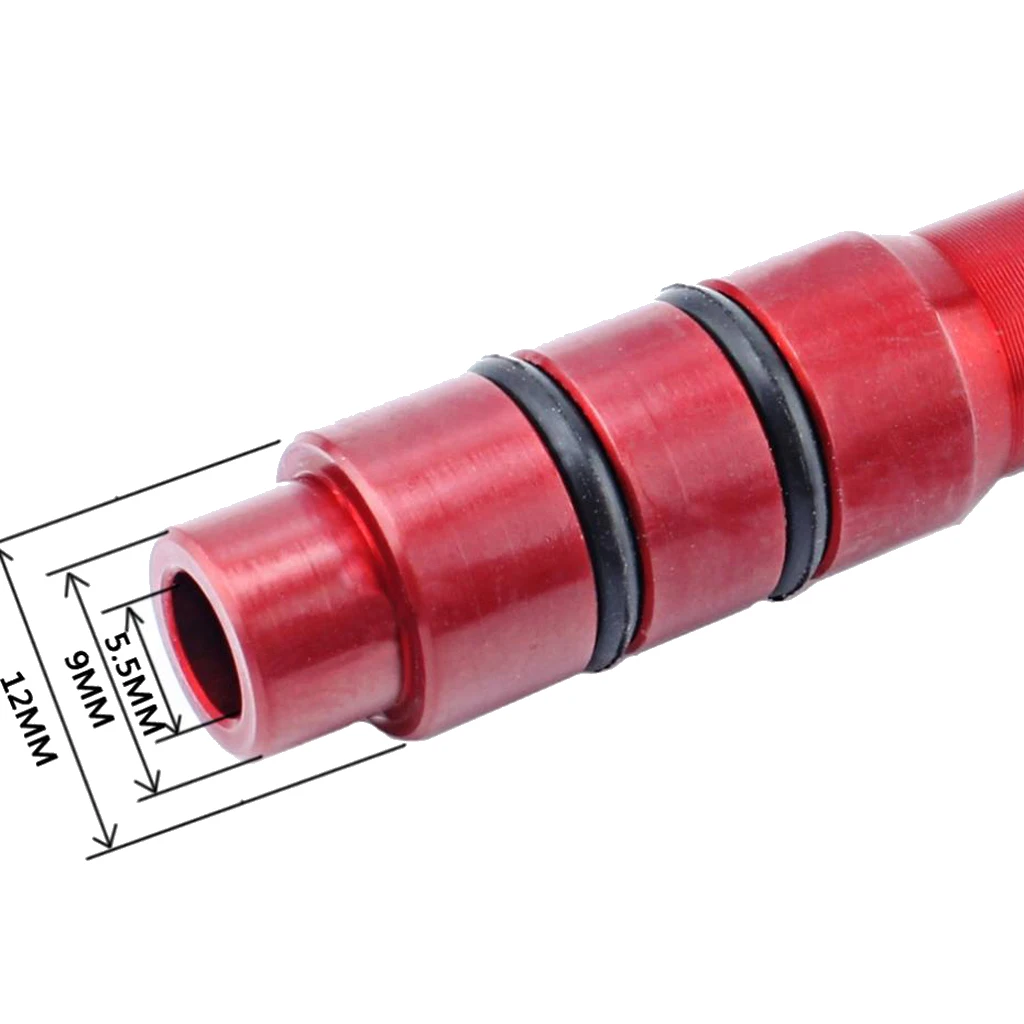 Mountain Bike Bicycle 12mm to 9mm Thru Axle Hub Quick Release Adapter Converter Aluminum Alloy Bicycle Parts 142mm Black/Red