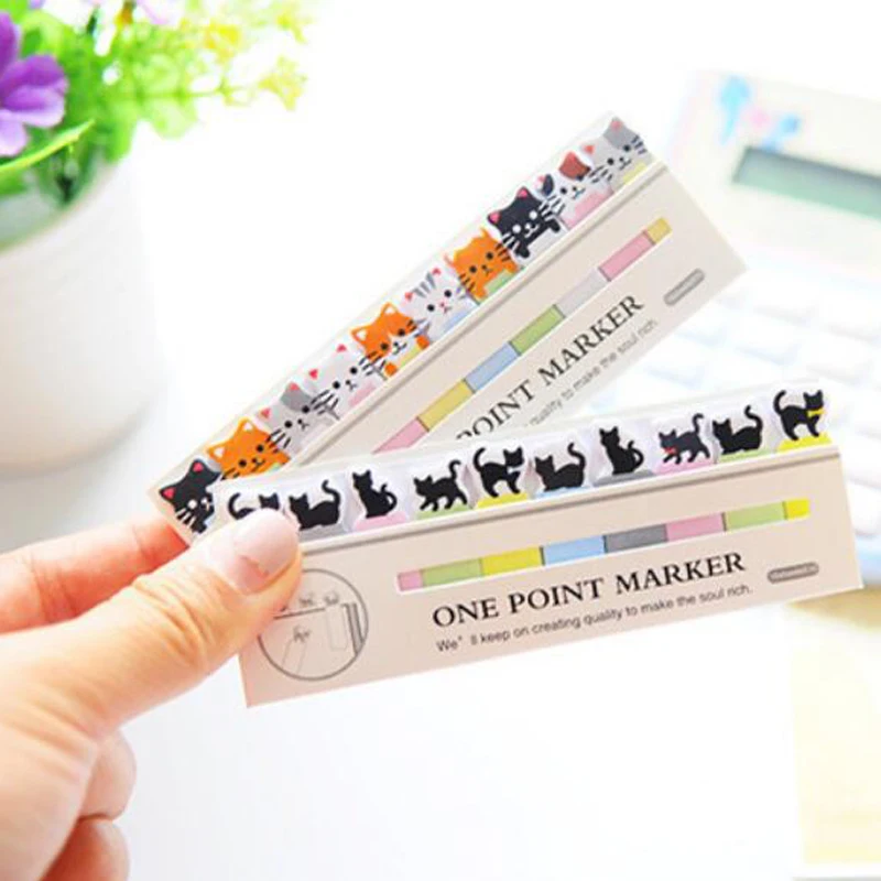 

Cute 10 Pieces Cartoon Animals Panda Cat Memo Pad Sticky Notes Notebook Notes Notepad Bookmark Gift Stationery