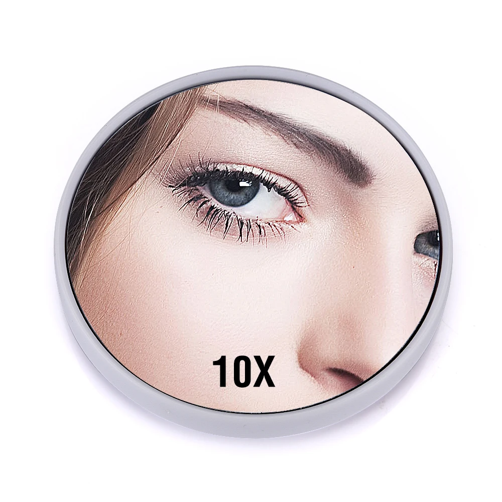 10x увеличительное зеркало для макияжа с 2 присосками карманное косметическое зеркало увеличение компактное круглое зеркало настенное зеркало