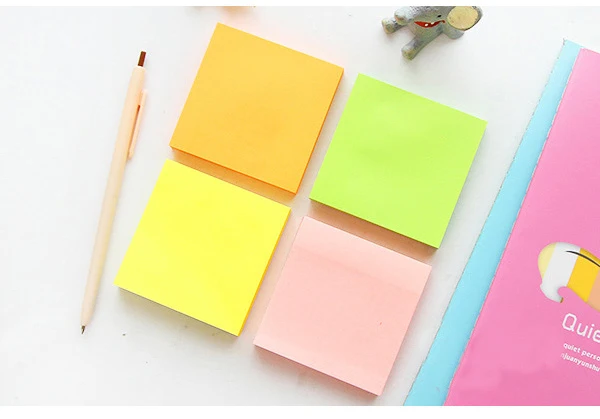 5 шт./лот 100 простыни Детские Макарон карамельный цвет Sticky Note Портативный Клей Бумага Блокнот офис школьные канцелярские принадлежности