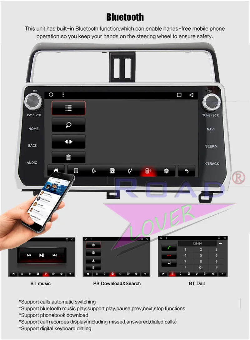 multimidia For Toyota Prado 2018