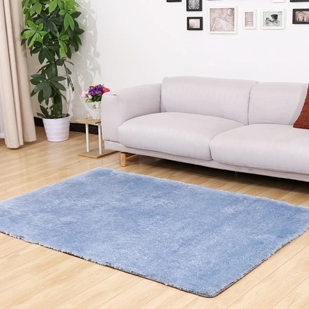 Однотонный плюшевый мягкий ворсистый ковер из искусственного меха, нескользящий домашний теплый коврик для гостиной, спальни, детской комнаты, декоративный коврик - Цвет: Carpet6