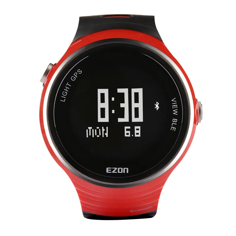 Image EZON men outdoor sports GPS watch intelligent pedometer running men s waterproof multifunction electronic watch for Android IOS