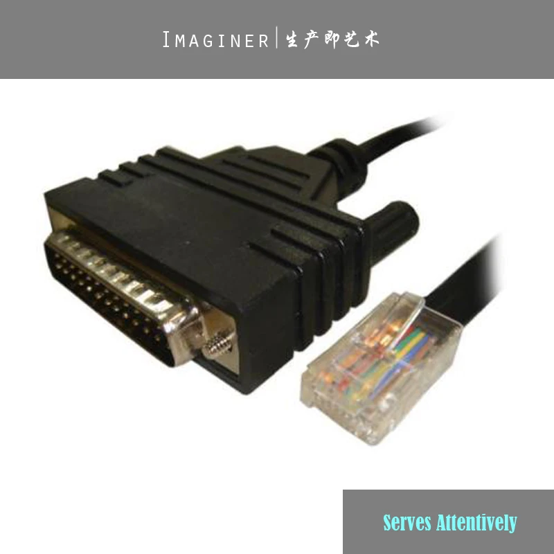 Новый кабель для сетевого кабеля Маршрутизаторы RS232 DB25 мужчина к RJ45 Мужской 72-0791-01