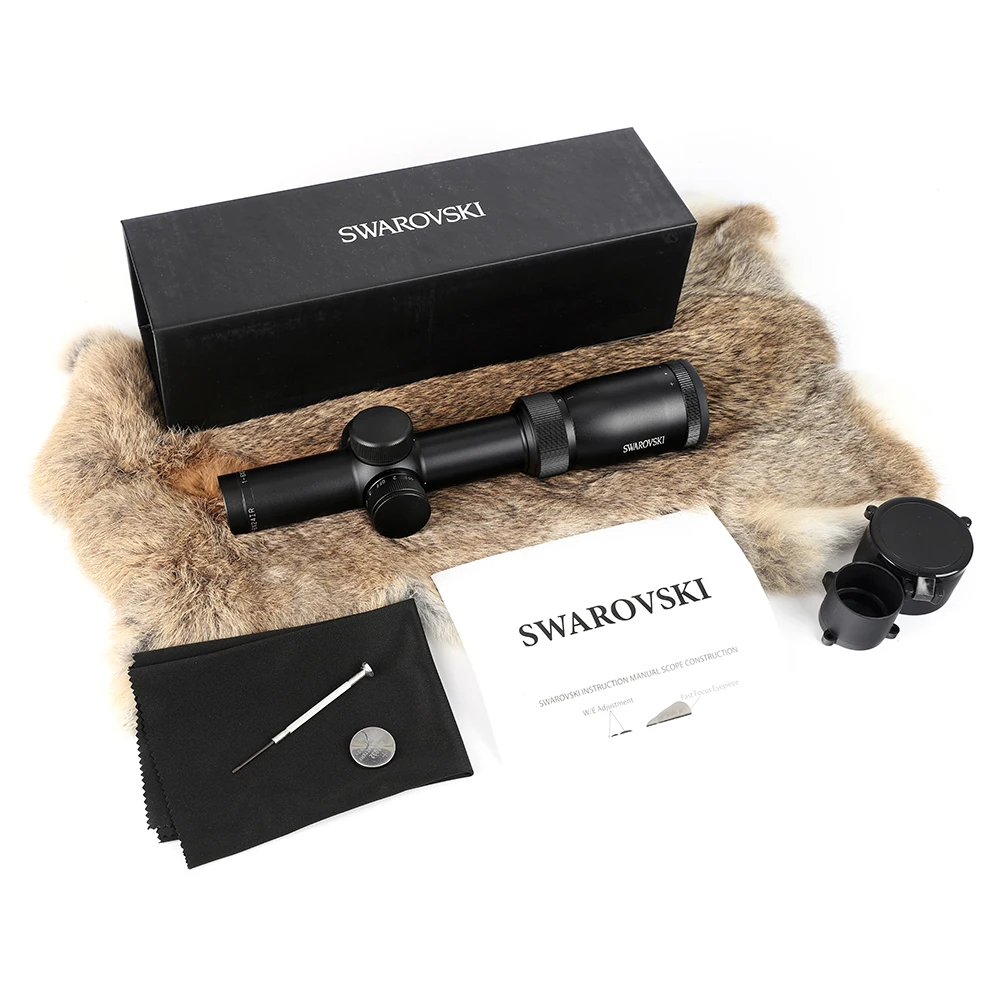 Тактический имитация Swarovskl круговой точечный прицел 1-6x24 IR Riflescope оптический прицел Красная точка Сетка прицел Охотничья винтовка прицелы