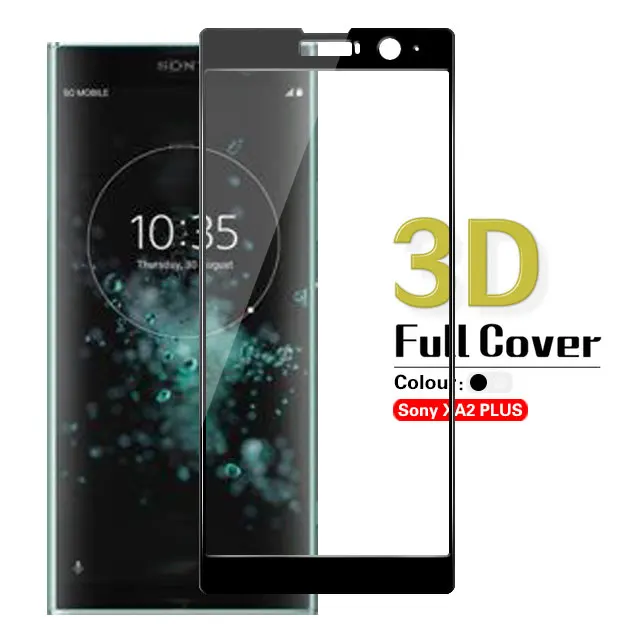

3D Tempered Glass Film For Sony XA2 Plus XA2Plus XA2+ H3413 H4413 H4493 XZ 2P Front Colorful Full Cover Glass Cover Film