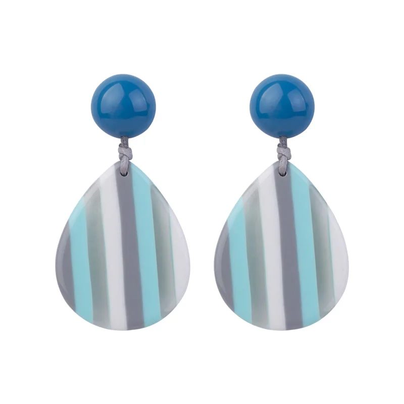 Classic Fashion Resin Earrings for Women Big Long Round Geometric Acrylic Drop Earring for Girls Elegant Gifts Wedding Jewelry (1)