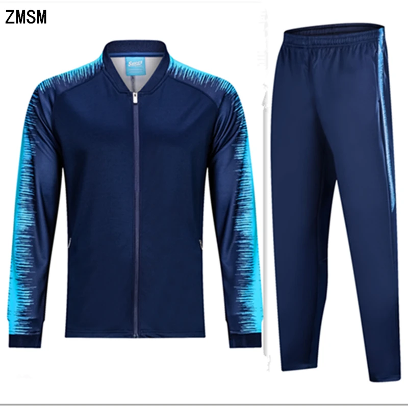 ZMSM Adult Autumn Winter Soccer Sets zipper Coat tracksuit Soccer ...