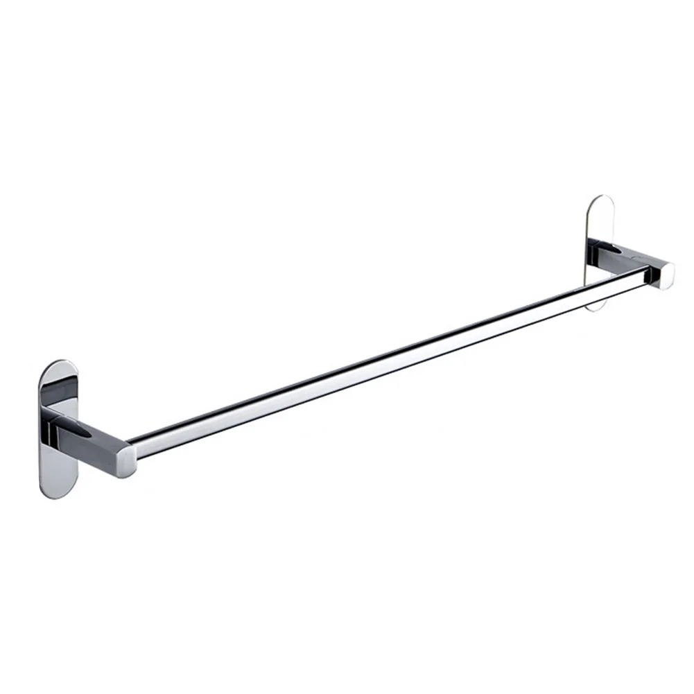 

Stainless Steel No Drilling Bath Towel Holder Hanger Kitchen Rod Self Adhesive Rack Towel Bar Bathroom Supplies Hanging Rail