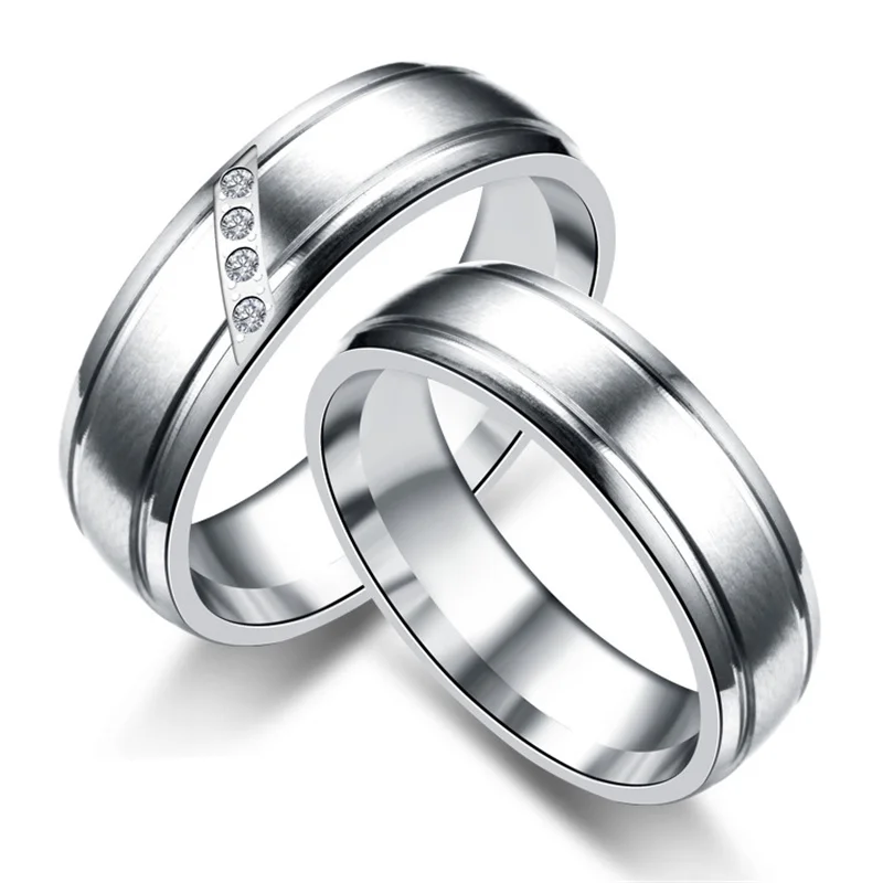 Ajojewel, Размер 5,5-14, Классическая титановая сталь, кольца для влюбленных, высокое качество, металл, Анель, модные, для покупок, свадебные ювелирные изделия