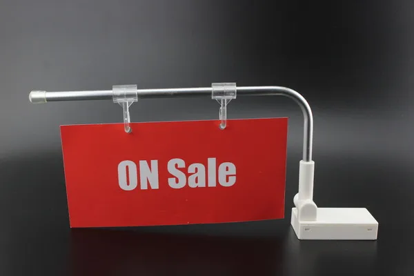 

2 pcs Supermarket shelf mount banner holder POP advertising price tag display magnetic category sign poster hanging label holder