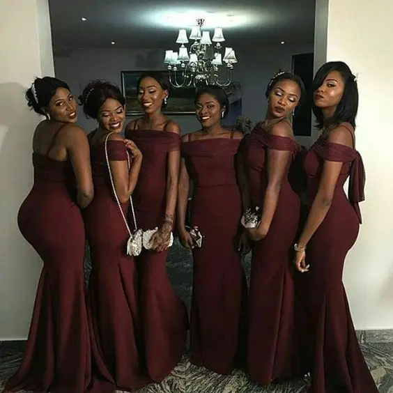 Buy 2017 Elegant Cheap African Bridesmaid Dress for