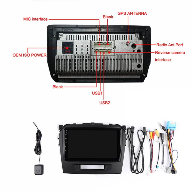 Sale 9" Android 8.1 Car DVD Multimedia Player GPS For Suzuki Grand Vitara 2014 2016 2016 audio car radio stereo navigator bluetooth 5