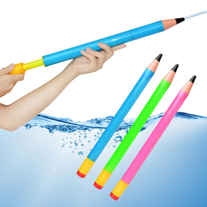 

Plastic Pencil Water Guns Kids Pistol Blaster Summer Swimming Pool Beach Outdoor Shooter Toy Sprinkling Toys For Children