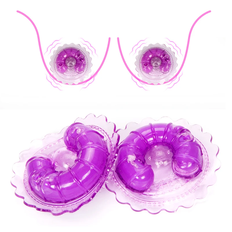 

1 Pair Sex Nipple Clip Chest Paste Vibrators Flirting Nipple Massage Breast Stimulation Vibrator BDSM Bondage Sex Toys for Women