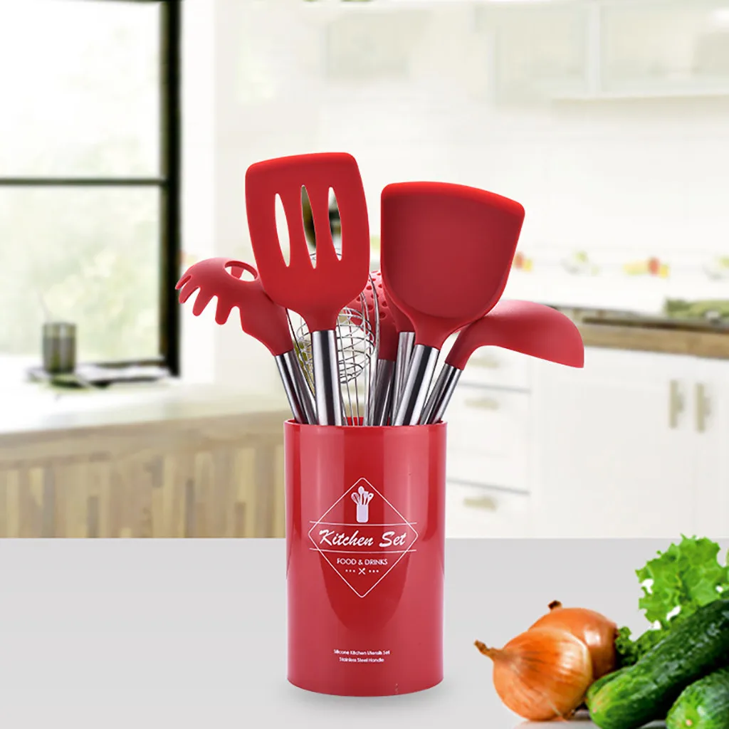 8pcs Kitchen Nonstick Utensils Set Best Cooking Tools Stainless Steel