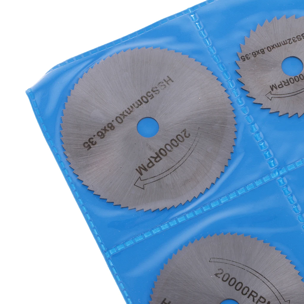  6Pcs Mini HSS Circular Saw Blades New Portable Rotary Tool  Disc Set Mini Drill Rotary Tool Cutting Blade Accessories Sliver